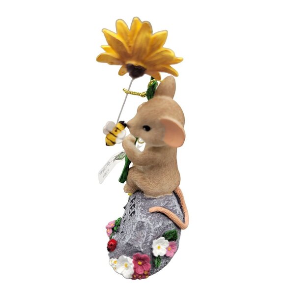 Charming Tails Figurine Bee Happy Sunflower Bee Roman - Picture 3 of 9